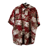 Vintage red Bossimo Hawaiian Shirt - mens x-large