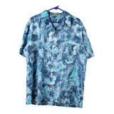 Vintage blue Unbranded Hawaiian Shirt - mens x-large