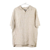 Vintage beige Club Room Hawaiian Shirt - mens x-large