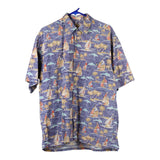 Vintage purple Unbranded Hawaiian Shirt - mens large