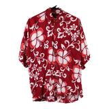 Vintage red Island Life Hawaiian Shirt - mens medium
