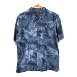Vintage blue Island Retreat Hawaiian Shirt - mens medium