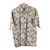 Vintage beige Unbranded Hawaiian Shirt - mens medium