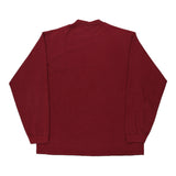 Vintage burgundy Made in USA Nike Long Sleeve T-Shirt - mens x-large