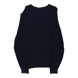 Vintage navy Izod Jumper - mens large