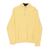 Vintage yellow Tommy Hilfiger 1/4 Zip - mens medium
