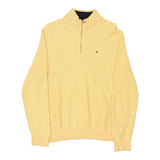Vintage yellow Tommy Hilfiger 1/4 Zip - mens medium