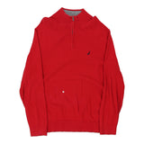 Vintage red Nautica 1/4 Zip - mens large