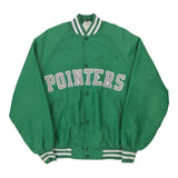 Vintage green Made in USA Pointers West Ark Varsity Jacket - mens large