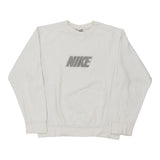 Vintage white Nike Sweatshirt - mens medium