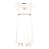 Love Moschino Midi Dress - Small White Cotton