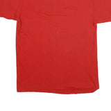 HANES Mens Red Budweiser Graphic T-Shirt L Short Sleeve Crew Neck Vintage 1986