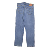 LEVI'S 505 Mens Jeans Blue Regular Straight Denim Medium W36 L32 Classic Zip
