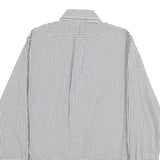 RALPH LAUREN Mens Black & White Checked Shirt XS Classic Button Down Collar Long