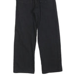 LEVI'S Womens Black Regular Straight Denim W23 L22 Button Cotton Blend Jeans