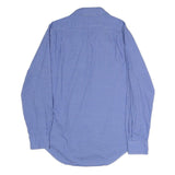 POLO RALPH LAUREN Mens Blue Check Shirt S Button Down Collar Cotton Casual