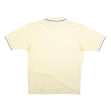 NAUTICA Mens Cream Polo Shirt 2XL Cotton Blend Short Sleeve Plain Classic Fit