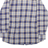 KINGFIELD Mens Blue & Brown Check Shirt M Cotton Long Sleeve Casual