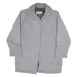 WALMOR Womens Grey Quilted Jacket XL Polyester Blend Woven Warm Zip Closure