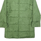 MARELLA Womens Green Nylon Quilted Jacket UK 10 Zip Closure Long Sleeve Warm