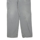 CARHARTT Mens Regular Fit Grey Cotton Blend Trousers W36 L31 Workwear Zip