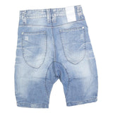 HUMOR Mens Light Blue Denim Casual Shorts M W32 Button Fly Pockets