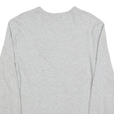 CHAMPION Womens Grey Long Sleeve Crew Neck Cotton Blend T-Shirt M