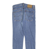 Womens Blue Slim Denim Jeans Zip W31 L30 Classic Straight Cotton Blend