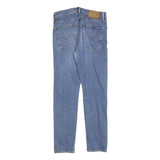 Womens Blue Slim Denim Jeans Zip W31 L30 Classic Straight Cotton Blend