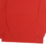 GILDAN Womens Red Pacific Softball Graphic T-Shirt M Long Sleeve Crew Neck