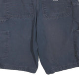 CARHARTT Mens Navy Casual Shorts M W32 Cotton Blend Workwear Cargo Pockets