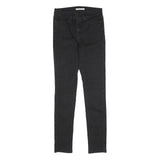 LEVI'S Womens Black Slim Skinny Denim Dark W28 L31 Stretch Cotton Blend Jeans