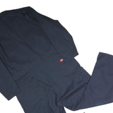 DICKIES Mens Navy Blue Polyester Blend Classic Dungarees XL W44 L31 Workwear