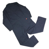 DICKIES Mens Navy Blue Polyester Blend Classic Dungarees XL W44 L31 Workwear