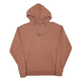 KARL KANI Mens Brown Hoodie S Cotton Blend Pullover Casual Streetwear