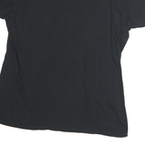 FANATICS Mens Black Cotton Graphic T-Shirt XL V-Neck Short Sleeve Casual Wear