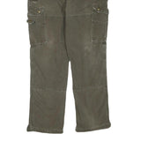 CARHARTT Mens Regular Fit Cotton Blend Cargo Trousers Brown W40 L33 Durable