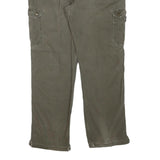 CARHARTT Mens Regular Fit Cotton Blend Cargo Trousers Brown W40 L33 Durable