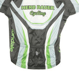 CANARI Mens Black & Green Cycling T-Shirt L Short Sleeve Crew Neck Sportswear