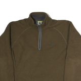 THE NORTH FACE Mens Brown Plain Pullover Jumper Crew Neck Regular M Fleece
