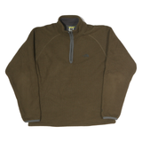 THE NORTH FACE Mens Brown Plain Pullover Jumper Crew Neck Regular M Fleece