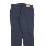 HENRY COTTONS Womens Cotton Blend Navy Slim Slim Trousers W27 L28 Stylish Fit