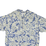 BREAKWATER Mens Blue & Cream Hawaiian Shirt XL Rayon Casual Summer Relaxed Fit