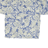 BREAKWATER Mens Blue & Cream Hawaiian Shirt XL Rayon Casual Summer Relaxed Fit