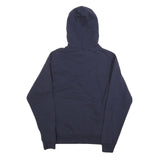 CHAMPION Mens Navy Blue Pullover Hoodie S Cotton Blend Logo Sweatshirt