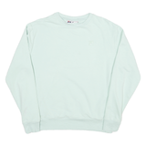 FILA Mens Light Green Sweatshirt Crew Neck M Cotton Blend Pullover Casual