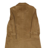 DELMOD Womens Brown Wool Blend Classic Jacket M Button Closure Plain