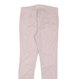 LEVI'S Womens Cotton Blend Pink Slim Skinny Trousers W27 L26 Stylish Comfort Zip