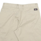 DICKIES Mens Utility Shorts Beige XL W32 Cotton Blend Workwear Button Closure