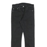 LEVI'S 522 Mens Slim Black Denim Regular W30 L30 Zip Jeans